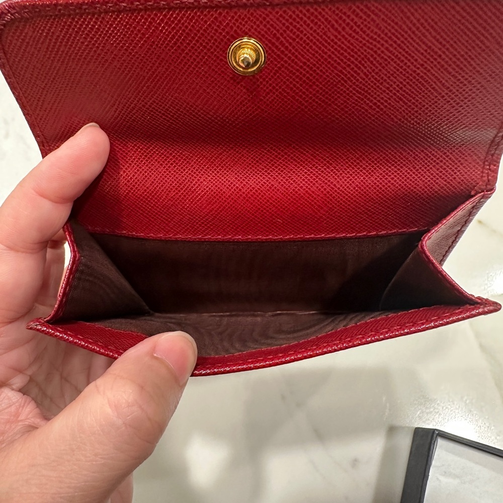 Authentic Prada Wallet (Red Color) - Picture 10 of 13